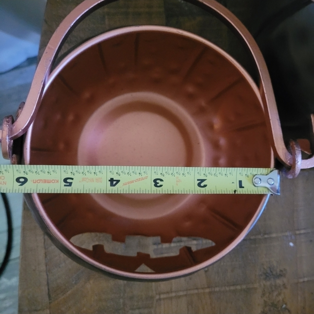 Copper Halloween Pumpkin Buckets x2 - Picture 4 of 9